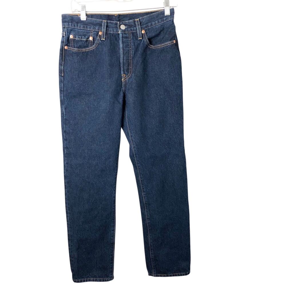 Levi's Women's 501 High-Rise Dark Wash Button-Fly Jeans Size 28X30